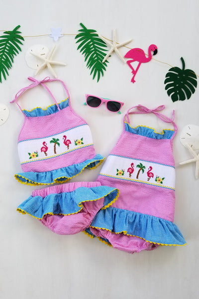 Let's Flamingle One-Piece Swimsuit