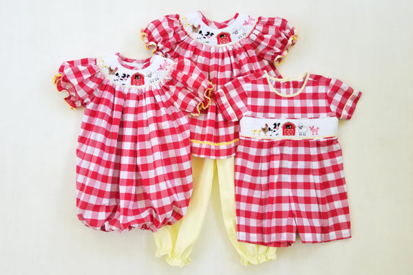 On the Farm Boys Romper