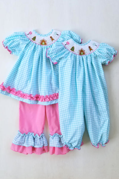 Gingerbread Ruffle Pants Set