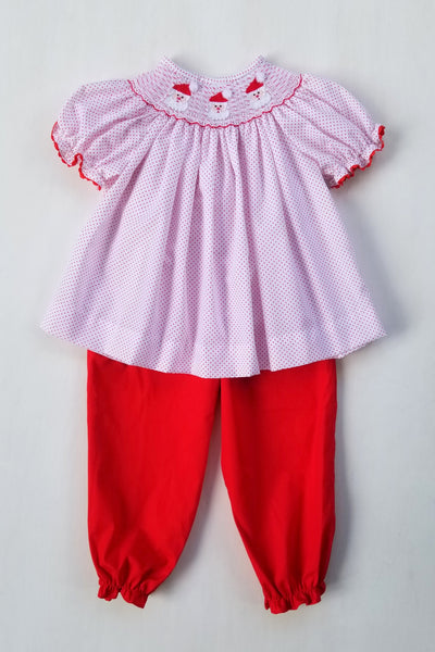 Old Saint Nick Bubble Pants Set