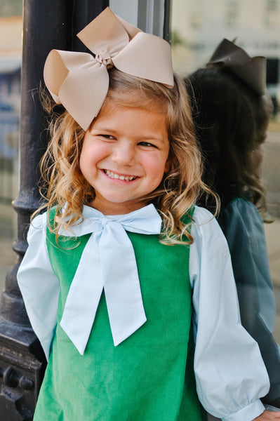 Carolina Corduroy Jumper in Apple Green