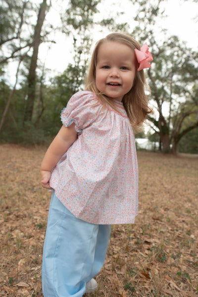 Mauve Floral Pants Set