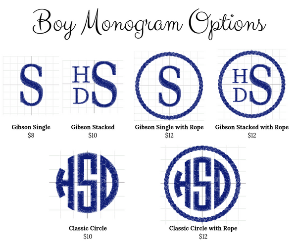 Whaley Cute Monogram Add-On