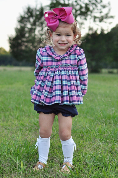 Pinckney Plaid Bloomer Set