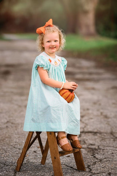 Patchwork Pumpkins Bishop Dress