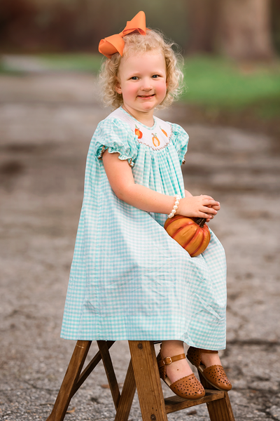 Patchwork Pumpkins Bishop Dress