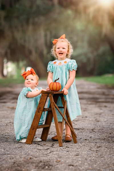 Patchwork Pumpkins Long Bubble