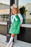 Carolina Corduroy Jumper in Apple Green