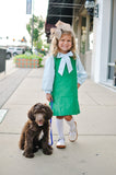 Carolina Corduroy Jumper in Apple Green