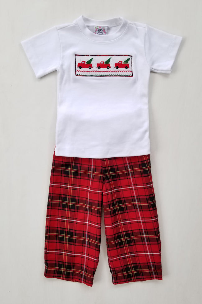 Christmas Truck Boys Pants Set