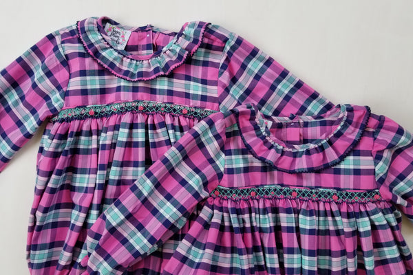 Pinckney Plaid Bloomer Set