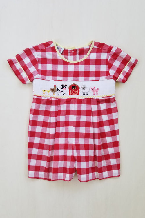 On the Farm Boys Romper