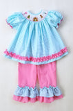 Gingerbread Ruffle Pants Set