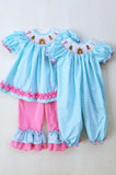 Gingerbread Ruffle Pants Set