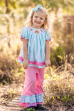 Gingerbread Ruffle Pants Set